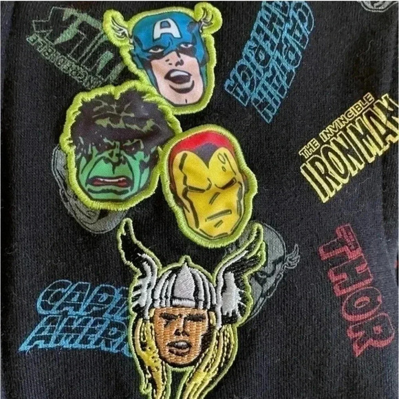 Marvel zip up jacket & hood. Thor captain America Hulk Ironman SZ 5 - Picture 9 of 10